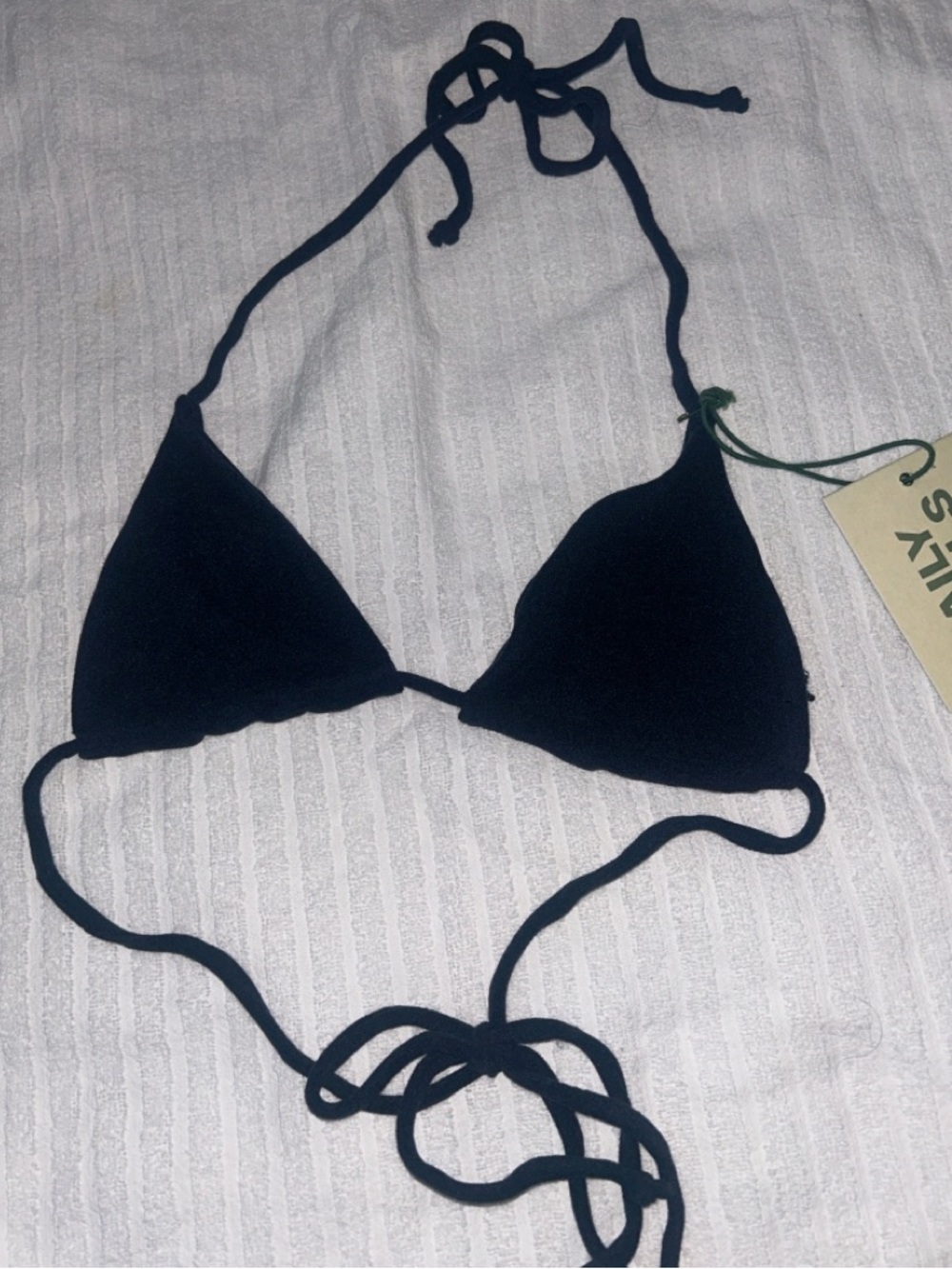 Daily Drills Navy Triangle Bikini Top